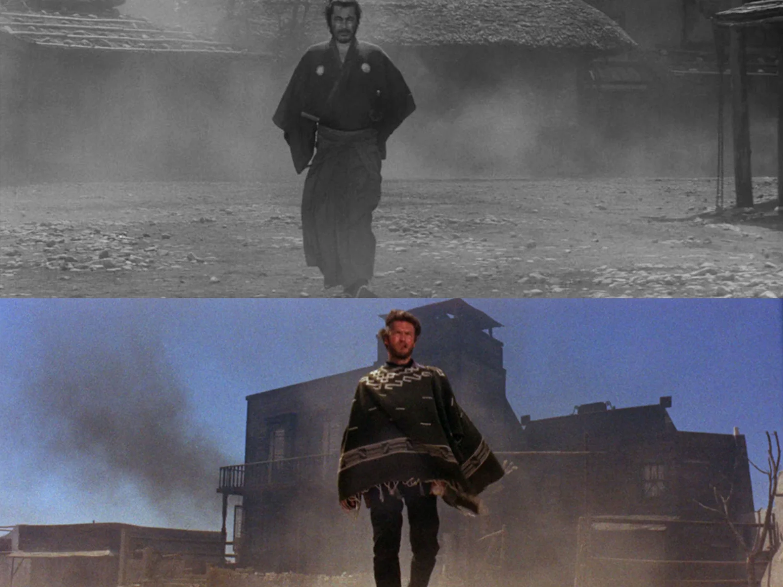 Yojimbo, o Guarda-Costas (1961) - Toshirô Mifune e Clint Eastwood